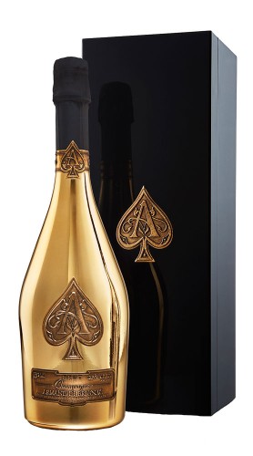 Champagne Gold Brut Armand de Brignac con confezione