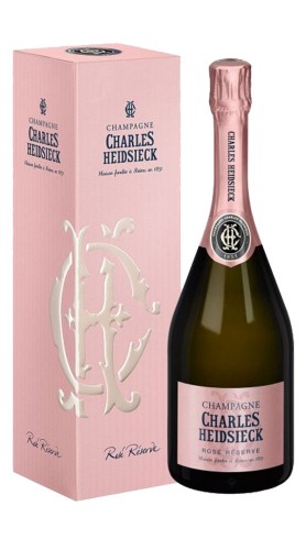 Champagne Brut Rosè Reserve Charles Heidsieck con confezione