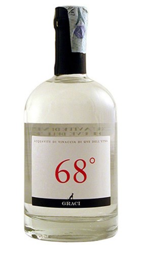 "68°" Acquavite di vinaccia di uve dell'Etna 68% Graci 50 cl