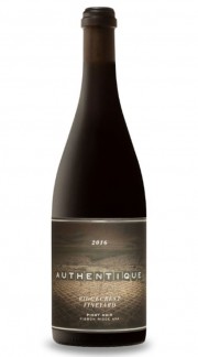 "Ridgecrest Vineyard" Pinot Noir Authentique Wine Cellars 2016