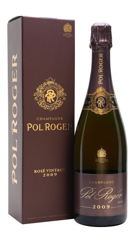 Champagne Brut Rose Vintage Millesime Pol Roger 2009 with box
