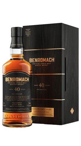 Scotch Whisky Speyside Single Malt 40 Years Benromach