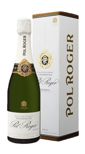 Champagne AOC Brut Reserve Pol Roger con confezione
