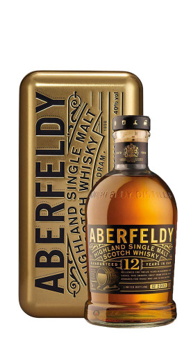 Scotch Whisky Single Malt 12 Anni "Gold Box" Aberfeldy 70 cl con Confezione