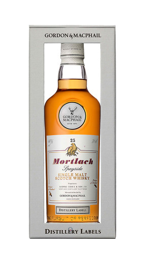 Whisky Mortlach 25 year old Distillery Labels 46% Gordon & Macphail con confezione