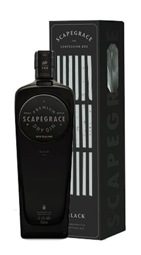 Dry Gin "BLACK Confession Box" Scapegrace 70 cl Astucciato