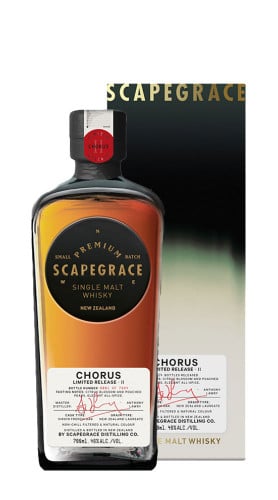 Whisky "Chorus" Single Malt Scapegrace 70cl con confezione