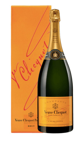 Champagne Brut Carte Jaune Veuve Clicquot Magnum con confezione