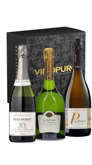 Champagne TOP SELECTION - Taittinger - Franck Pascal - Egly Ouriet in confezione regalo