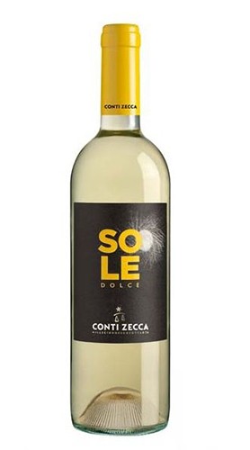 "Sole" Malvasia Bianca 2015 Conti Zecca Bottiglia CL 50