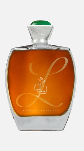 Cognac "Carafe L de Gourmel" Grande Champagne Exclusive Decanter Gourmel Leopold 70 Cl con Confezione