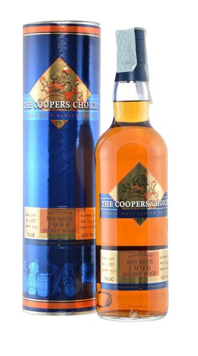 Single Malt Scotch Whisky "Ben Nevis Cooper's Choice" The Vintage Malt Whisky Company 1996 70 Cl Tubo