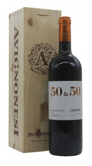 "50&50" Vino di Toscana Rosso IGT Avignonesi 2016 - Cassa di Legno con Cavatappi in OMAGGIO