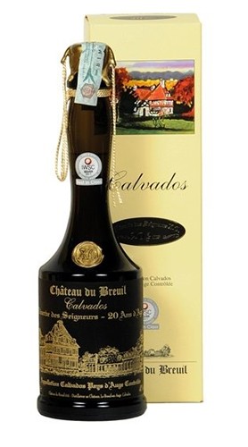Calvados Réserve des Seigneurs XO 20 Ans d'Age Château du Breuil 70 Cl con Confezione